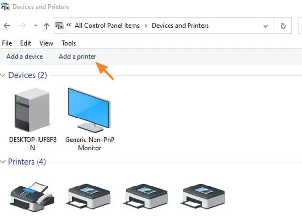 Sửa lỗi khi in qua mạng trên Windows 10 11