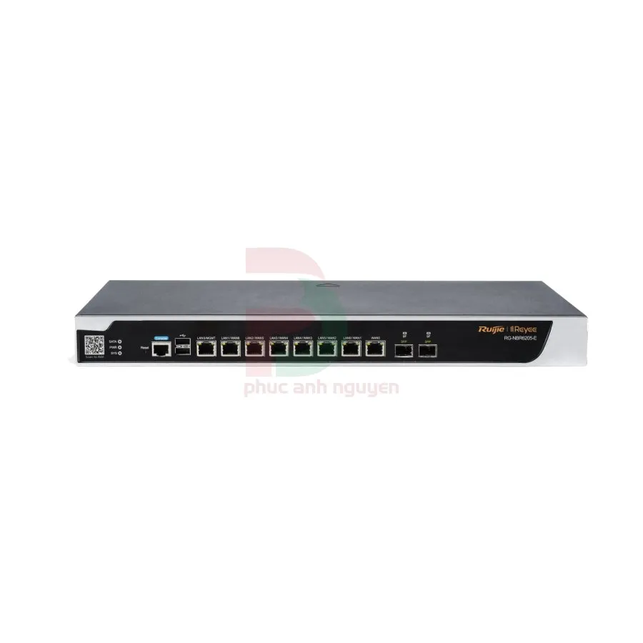 Cloud Managed Security Router hiệu năng cao 8 cổng Ruijie RG-NBR6205-E Cloud Managed Security Router hiệu năng cao 8 cổng Ruijie RG-NBR6205-E