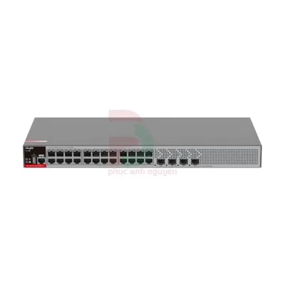 24-port 10/100/1000BASE-T PoE + 4-port 2.5GE/1GE SFP Ruijie RG-S2915-24GT4MS-P-L