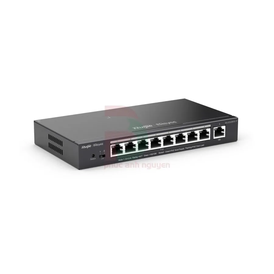 Switch PoE 9 cổng Gigabit Ruijie RG-ES209GC-P Switch PoE 9 cổng Gigabit Ruijie RG-ES209GC-P – ảnh 3