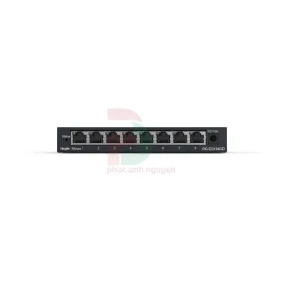 Unmanaged switch 8 cổng 10/100/1000 BASE-T Ruijie RG-ES108GD