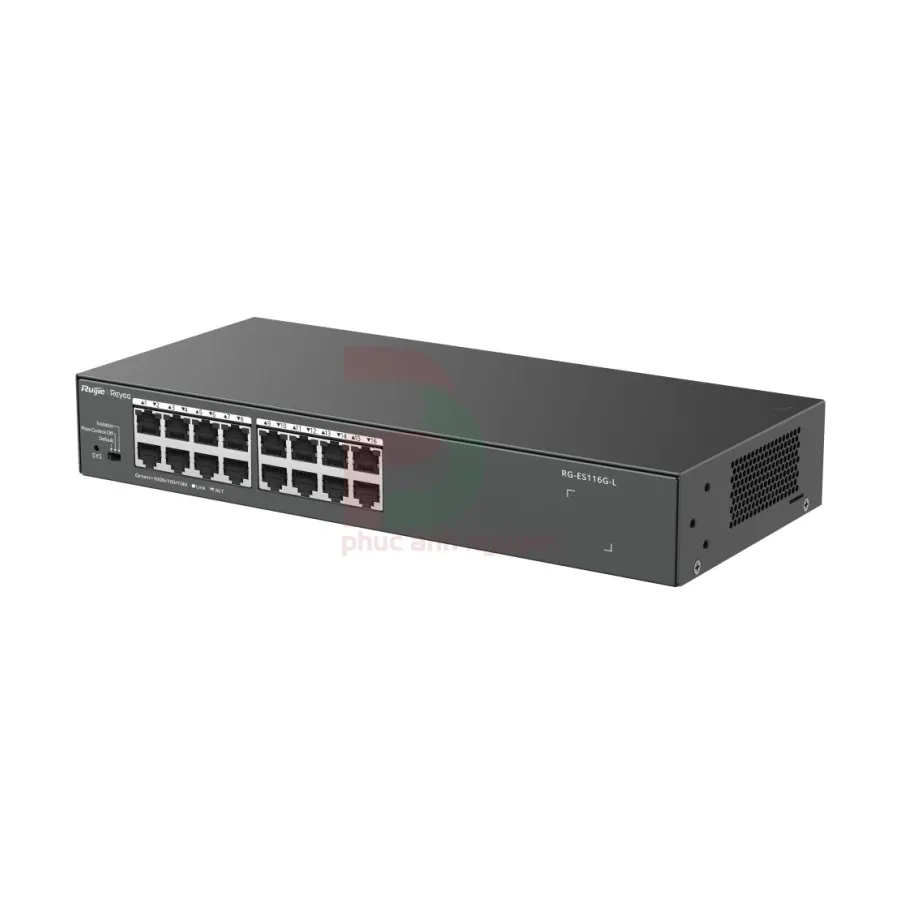 Unmanaged switch 16 cổng 10/100/1000 BASE-T Ruijie RG-ES116G-L Unmanaged switch 16 cổng 10/100/1000 BASE-T Ruijie RG-ES116G-L – ảnh 3