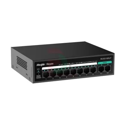 Unmanaged switch 8 cổng 10/100 BASE-T PoE/PoE Ruijie RG-ES110FG-P