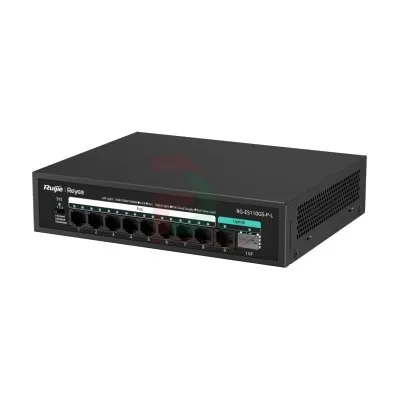 Unmanaged switch 8 cổng 10/100/1000 BASE-T PoE/PoE Ruijie RG-ES110GS-P-L