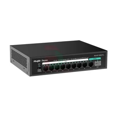 Unmanaged switch 8 cổng 10/100/1000 BASE-T PoE/PoE Ruijie RG-ES110GS-P-L