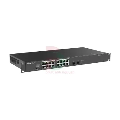Unmanaged switch 16 cổng 10/100/1000 BASE-T PoE/PoE Ruijie RG-ES118GS-P-L