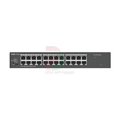 Unmanaged switch 24 cổng 10/100/1000 BASE-T Ruijie RG-ES124G-L