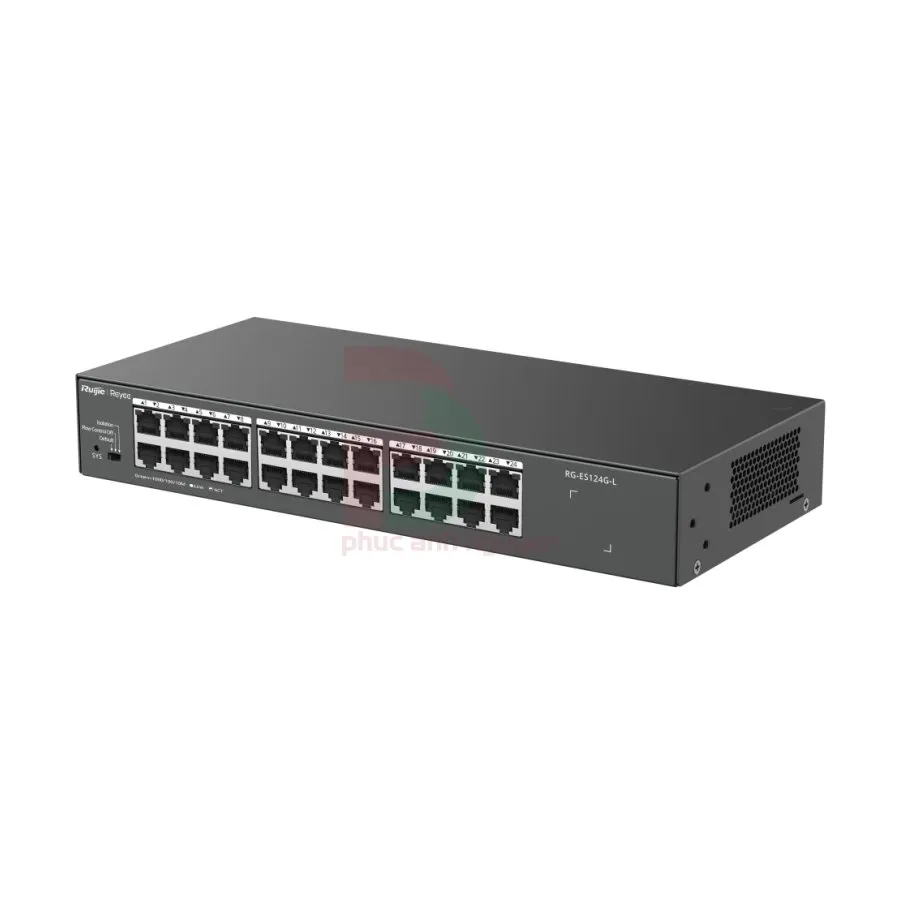 Unmanaged switch 24 cổng 10/100/1000 BASE-T Ruijie RG-ES124G-L Unmanaged switch 24 cổng 10/100/1000 BASE-T Ruijie RG-ES124G-L – ảnh 3