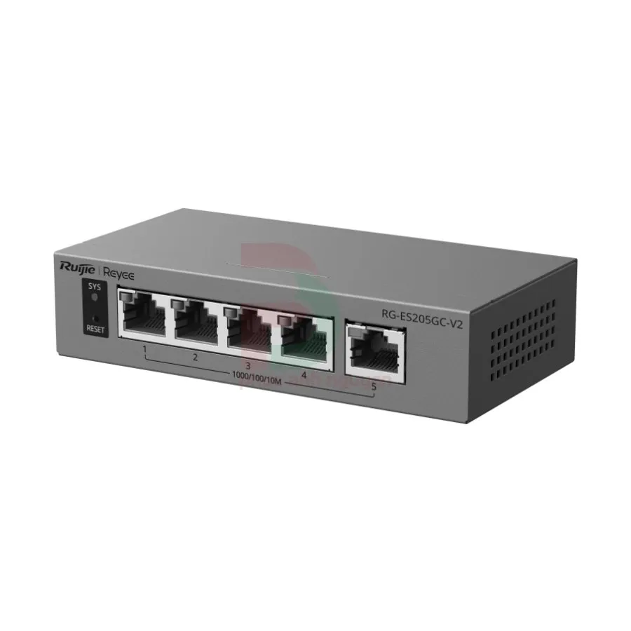 Switch quản lý thông minh 5 cổng Gigabit không Ruijie RG-ES205GC-V2 Switch quản lý thông minh 5 cổng Gigabit không Ruijie RG-ES205GC-V2 – ảnh 2