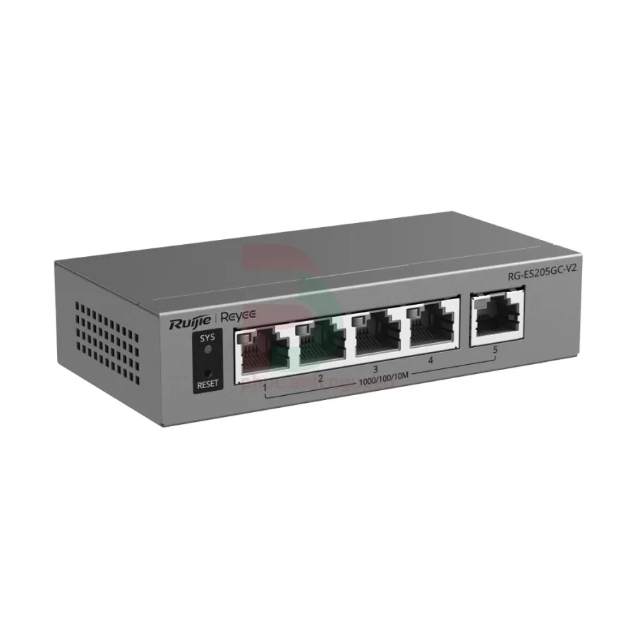 Switch quản lý thông minh 5 cổng Gigabit không Ruijie RG-ES205GC-V2 Switch quản lý thông minh 5 cổng Gigabit không Ruijie RG-ES205GC-V2 – ảnh 3