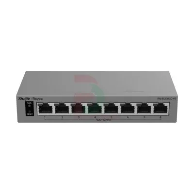 Switch quản lý thông minh 8 cổng Gigabit không Ruijie RG-ES208GC-V2