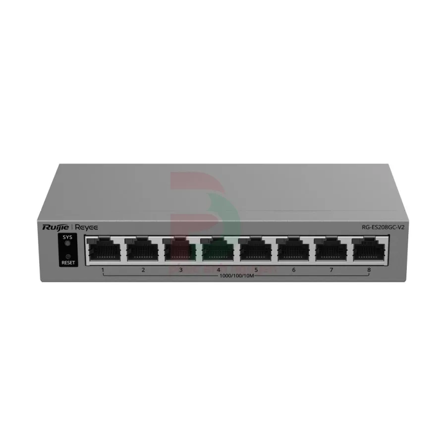 Switch quản lý thông minh 8 cổng Gigabit không Ruijie RG-ES208GC-V2 Switch quản lý thông minh 8 cổng Gigabit không Ruijie RG-ES208GC-V2 – ảnh 2