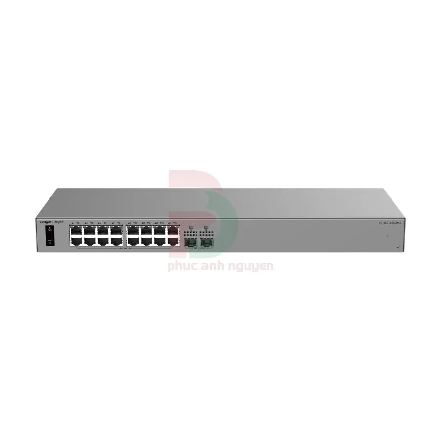Switch Switch thông minh 16 cổng Ruijie RG-ES216GC2MS Switch Switch thông minh 16 cổng Ruijie RG-ES216GC2MS