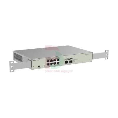 Layer 2 Smart Managed PoE Switch 8 Cổng 10/100/1000BASE-T Ruijie RG-NBS3100-8GT2SFP-P-V2
