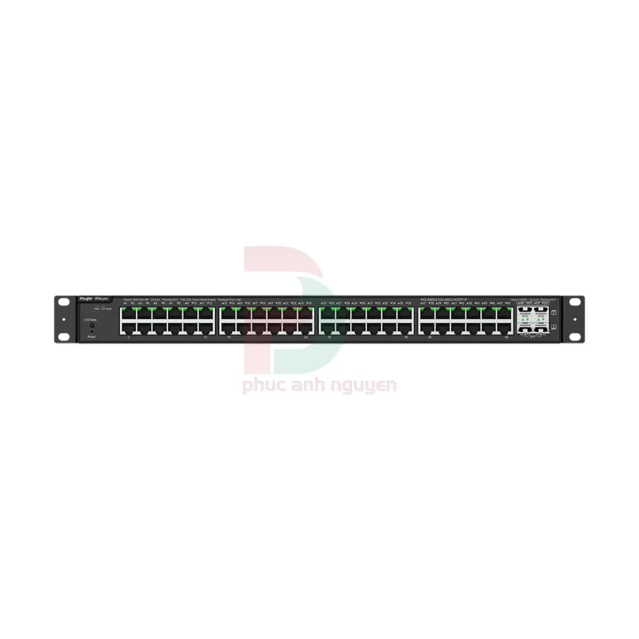 Layer 2 Smart Managed PoE Switch 48 Cổng 10/100/1000BASE-T Ruijie RG-NBS3100-48GT4SFP-P Layer 2 Smart Managed PoE Switch 48 Cổng 10/100/1000BASE-T Ruijie RG-NBS3100-48GT4SFP-P – ảnh 2