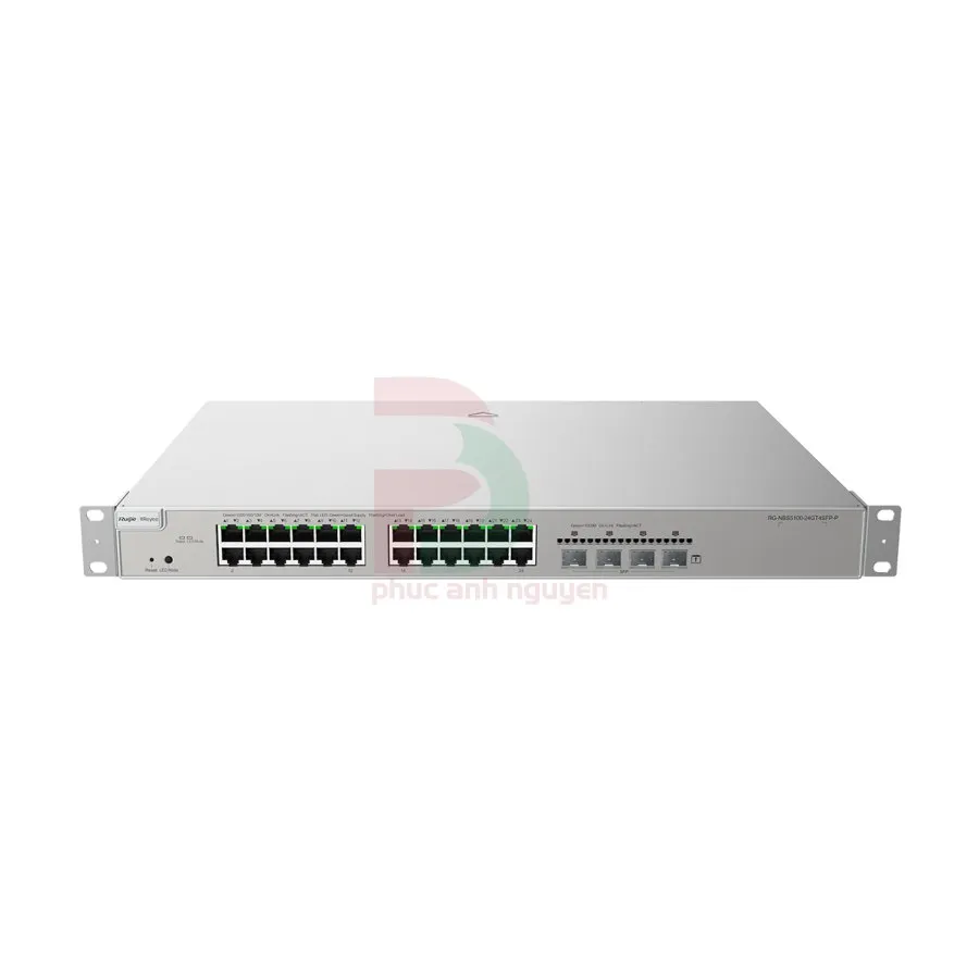 Layer 3 Smart PoE Managed Switch 24 Cổng 10/100/1000BASE-T Ruijie RG-NBS5100-24GT4SFP-P Layer 3 Smart PoE Managed Switch 24 Cổng 10/100/1000BASE-T Ruijie RG-NBS5100-24GT4SFP-P – ảnh 2