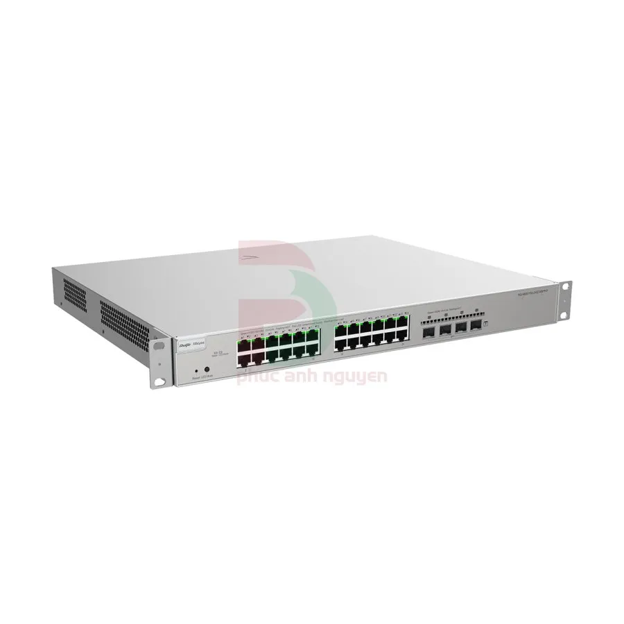 Layer 3 Smart PoE Managed Switch 24 Cổng 10/100/1000BASE-T Ruijie RG-NBS5100-24GT4SFP-P Layer 3 Smart PoE Managed Switch 24 Cổng 10/100/1000BASE-T Ruijie RG-NBS5100-24GT4SFP-P – ảnh 3