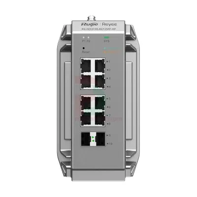 Layer 2 True Industrial-Grade Switch 8 Cổng 10/100/1000BASE-T Ruijie RG-NIS3100-8GT2SFP-HP