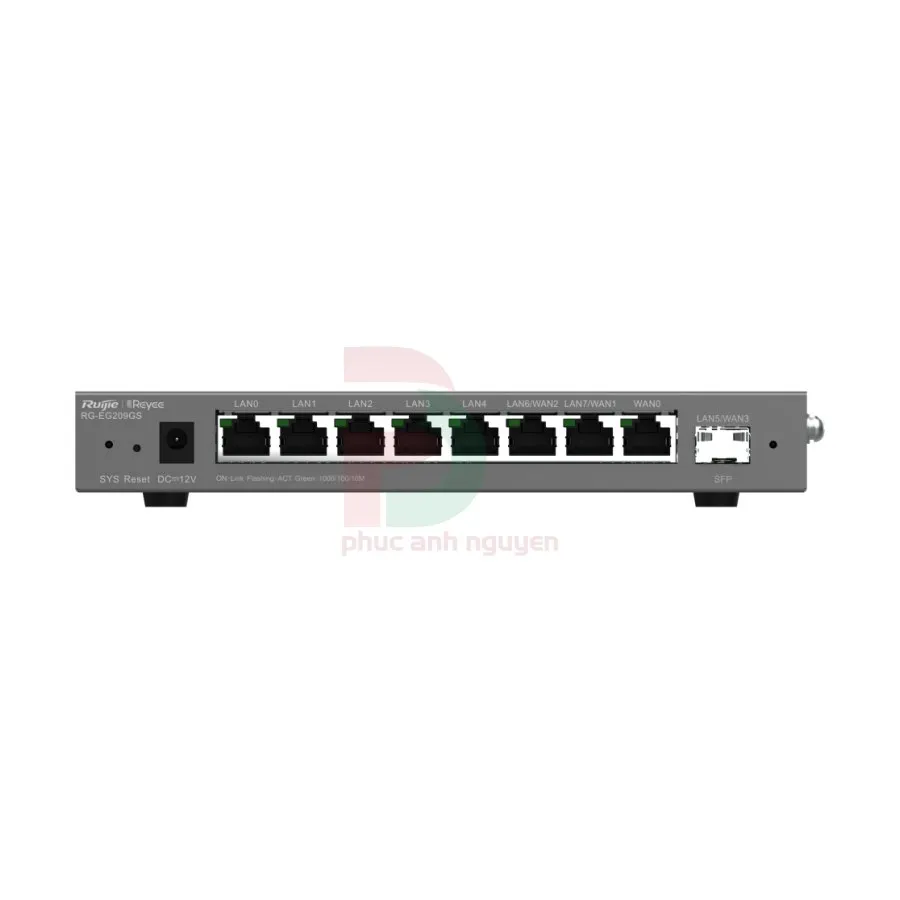 Smart Gateway hỗ trợ 1 cổng quang Ruijie RG-EG209GS Smart Gateway hỗ trợ 1 cổng quang Ruijie RG-EG209GS