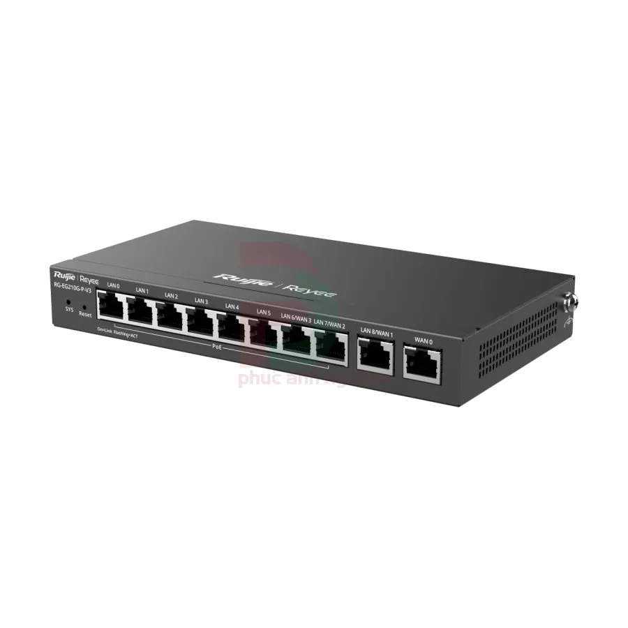 Smart Gateway tích hơp cấp nguồn PoE Ruijie RG-EG210G-P-V3 Smart Gateway tích hơp cấp nguồn PoE Ruijie RG-EG210G-P-V3 – ảnh 3
